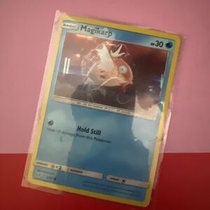 Detective Pikachu card freshly opened